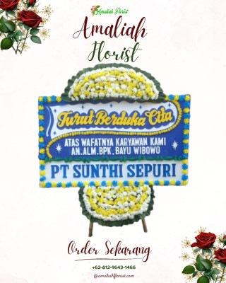 Papan Bunga Duka di Wonawa