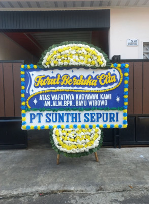 Papan Bunga Duka di Wonawa
